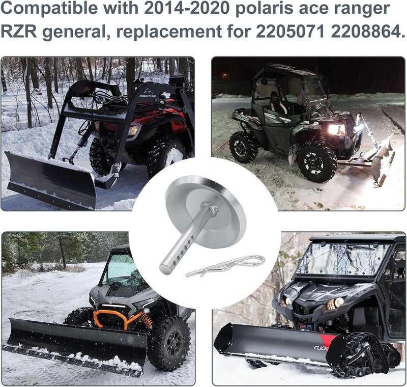 Thaekuns 2205071 2208864 Snow Plow Blade Heavy Duty Skid Shoes for Polaris ATV UTV ACE RZR Ranger Sportsman Models-2 Pack - Image 3